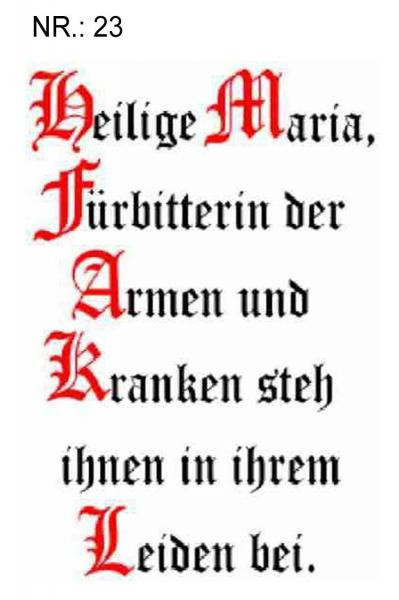 Spruchkerzen 23, 24