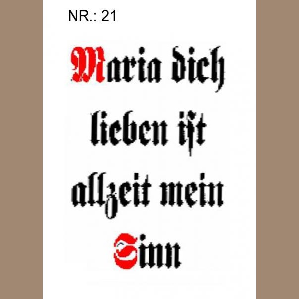 spruchkerze 21